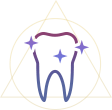 Animated tooth with sparkles icon