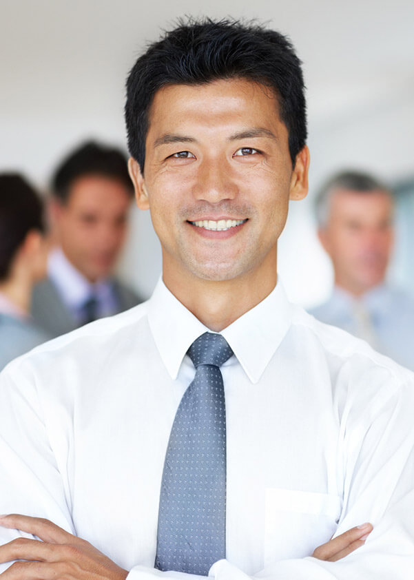 Young man with attractive smile