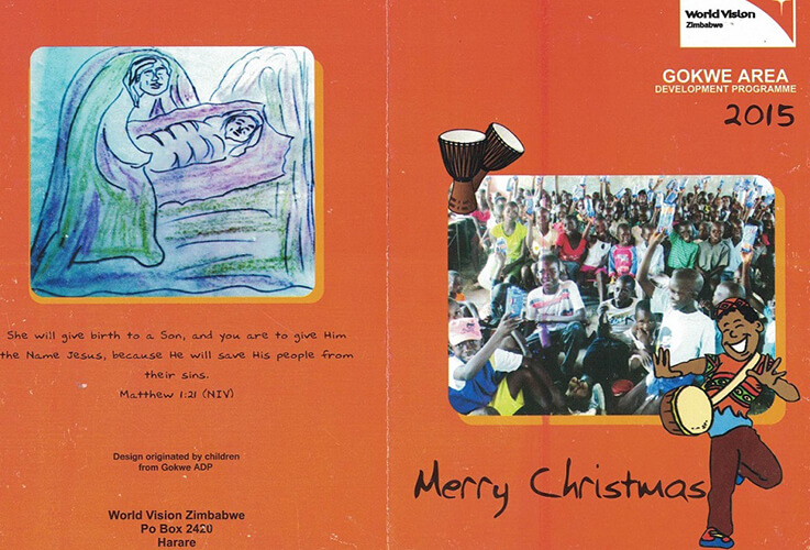 Christmas card from Gokwe Area Development